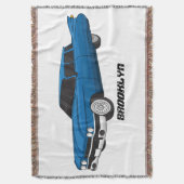 Cool-blau-Oldtimer 1959 Decke (Vorderseite Vertikal)