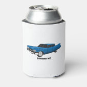 Cool-blau-Oldtimer 1959 Dosenkühler (Kanne Rückseite)