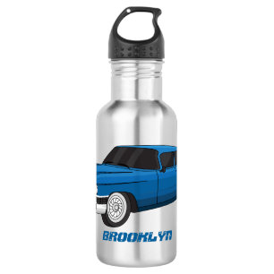 Cool-blau-Oldtimer 1959 Edelstahlflasche