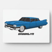 Cool-blau-Oldtimer 1959 Fotoplatte (Vorderseite)