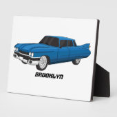 Cool-blau-Oldtimer 1959 Fotoplatte (Seite)