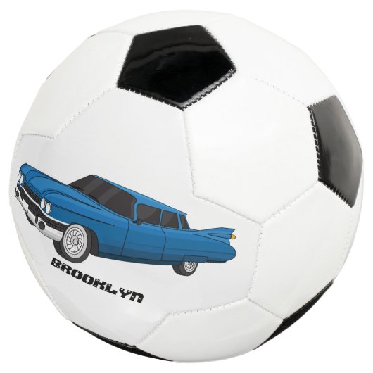 Cool-blau-Oldtimer 1959 Fußball (Dreiviertel)