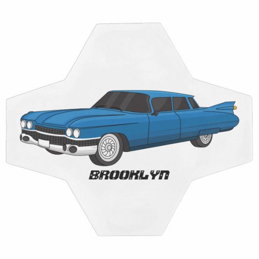 Cool-blau-Oldtimer 1959 Fußball (Flach)