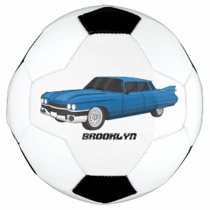 Cool-blau-Oldtimer 1959 Fußball