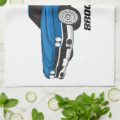 Cool-blau-Oldtimer 1959 Geschirrtuch (Gefaltet)