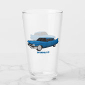 Cool-blau-Oldtimer 1959 Glas (Rückseite)