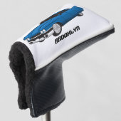 Cool-blau-Oldtimer 1959 Golf Headcover (3/4 Vorderseite)