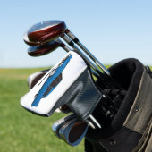 Cool-blau-Oldtimer 1959 Golf Headcover (In Situ)