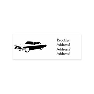 Cool-blau-Oldtimer 1959 Gummistempel