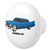 Cool-blau-Oldtimer 1959 Keramikknauf (Rechts)