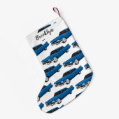 Cool-blau-Oldtimer 1959 Kleiner Weihnachtsstrumpf (Rückseite (Hängend))