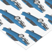 Cool-blau-Oldtimer 1959 Kurzer Tischläufer (Ecke)