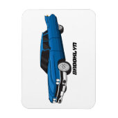 Cool-blau-Oldtimer 1959 Magnet (Vertikal)