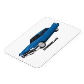Cool-blau-Oldtimer 1959 Magnet (Linke Seite)
