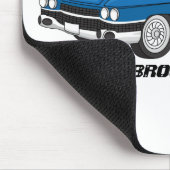 Cool-blau-Oldtimer 1959 Mousepad (Ecke)