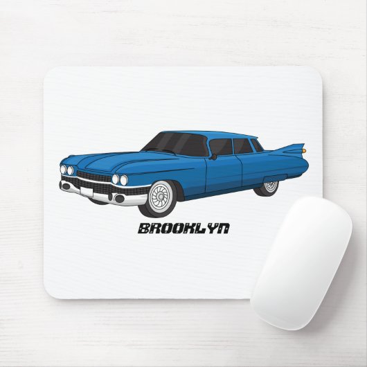 Cool-blau-Oldtimer 1959 Mousepad (Mit Mouse)