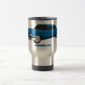Cool-blau-Oldtimer 1959 Reisebecher (Mittel)
