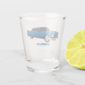 Cool-blau-Oldtimer 1959 Schnapsglas (Rückseite)