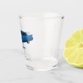 Cool-blau-Oldtimer 1959 Schnapsglas (Rechts)