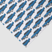 Cool-blau-Oldtimer 1959 Seidenpapier (Ausschnitt)