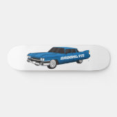 Cool-blau-Oldtimer 1959 Skateboard (Horizontal)