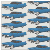 Cool-blau-Oldtimer 1959 Stoff (Nahaufnahme)