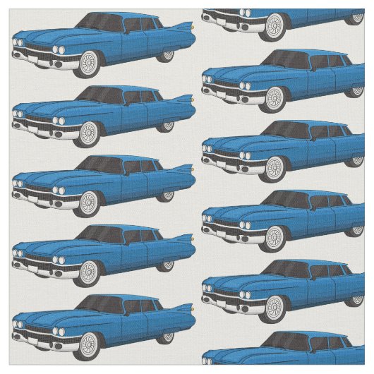 Cool-blau-Oldtimer 1959 Stoff (Nahaufnahme)