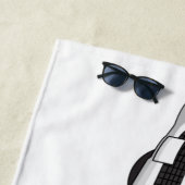 Cool-blau-Oldtimer 1959 Strandtuch (Beispiel)