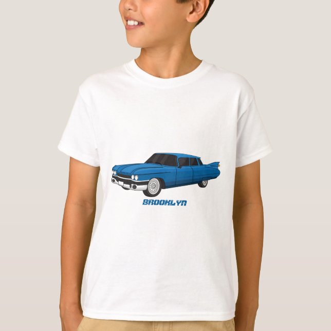 Cool-blau-Oldtimer 1959 T-Shirt (Vorderseite)