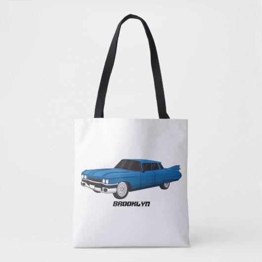 Cool-blau-Oldtimer 1959 Tasche (Vorderseite)