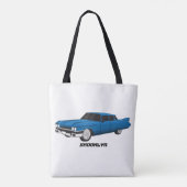 Cool-blau-Oldtimer 1959 Tasche (Rückseite)