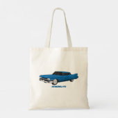 Cool-blau-Oldtimer 1959 Tragetasche (Rückseite)