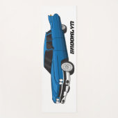Cool-blau-Oldtimer 1959 Yogamatte (Vorderseite)
