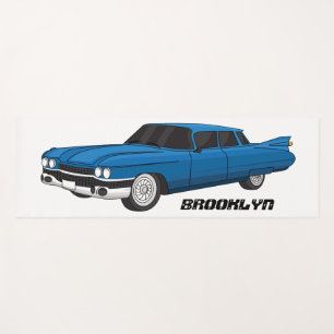 Cool-blau-Oldtimer 1959 Yogamatte