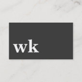 Cool, blau, schwarz | Kartenhaus Modern Visitenkarte (Rückseite)