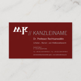 Cool, blau, schwarz | Kartenhaus Modern Visitenkarte