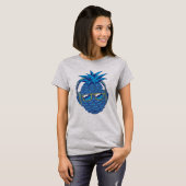 Cool-Blaue Ananas T-Shirt (Vorne ganz)