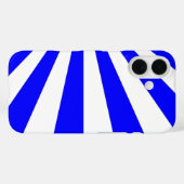 cool-blaue Streifen Case-Mate iPhone Hülle (Rückseite (Horizontal))