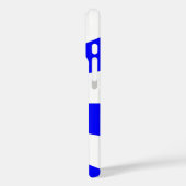 cool-blaue Streifen Case-Mate iPhone Hülle (Rückseite / Links)