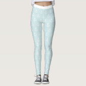 Cool blauer Anker abseits des Segelmusters Leggings (Vorderseite)