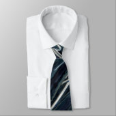 Cool Blauer Flammenstreifen Krawatte (Gebunden)