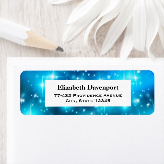 Cool blauer Funkellicht Abstrakter Raum (Insitu)