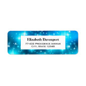 Cool blauer Funkellicht Abstrakter Raum (Vorne)