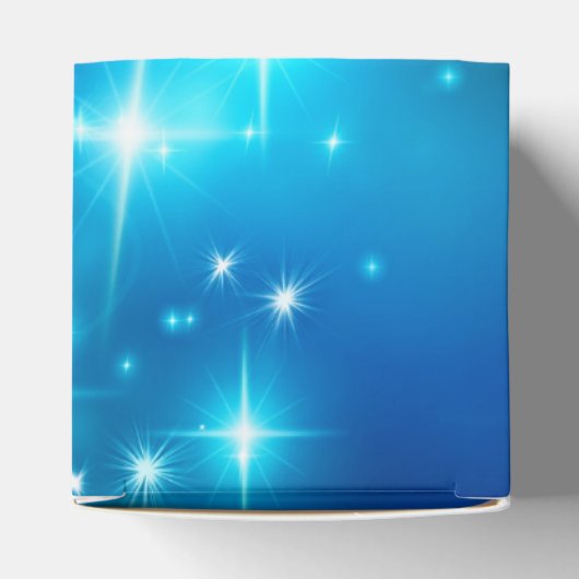 Cool blauer Funkellicht Abstrakter Raum Geschenkschachtel (Oben)