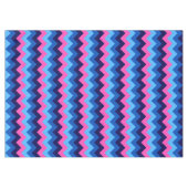 Cool-blaurosa Zickzack Muster - Tablette Tischdecke (Vorderseite (Horizontal))