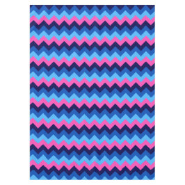 Cool-blaurosa Zickzack Muster - Tablette Tischdecke