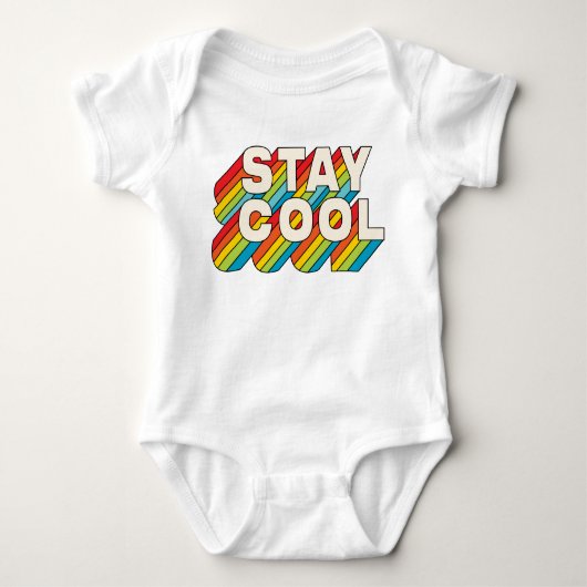 Cool bleibe baby strampler (Vorderseite)