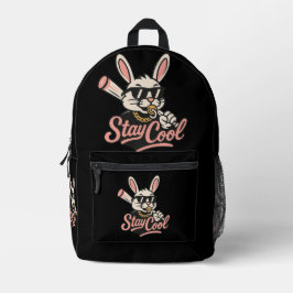 Cool bleibe bedruckter rucksack