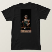 Cool bleibe, fokussiert Bleibe T-Shirt (Design Rückseite)