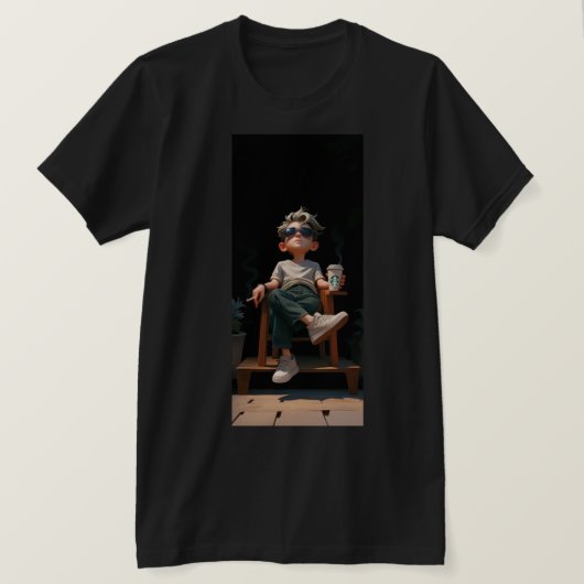 Cool bleibe, fokussiert Bleibe T-Shirt (Design vorne)